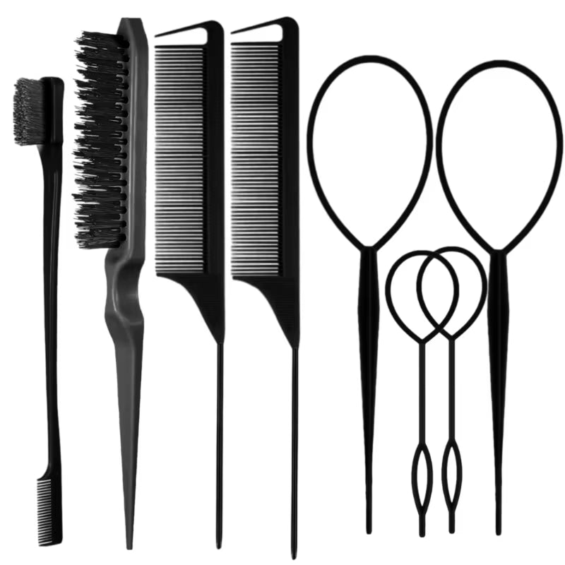 8Pieces French Braid Tool Loop Tail Comb Hair Tail Tools for Hair Styling E74C