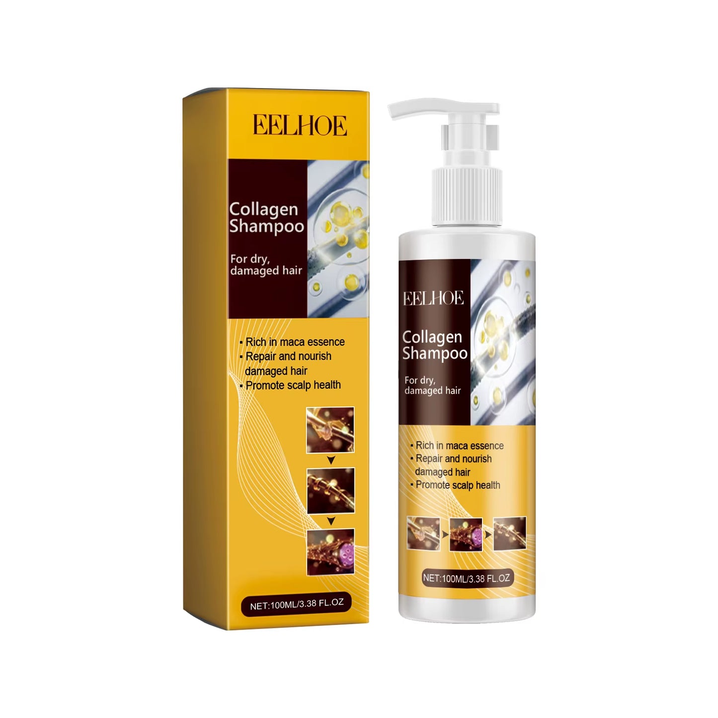 Collagen Keratin Hair Mask Oil Control Moisturizer Hair Soft Smooth Frizz Damaged Repair Revitalize Protein Correction Cream