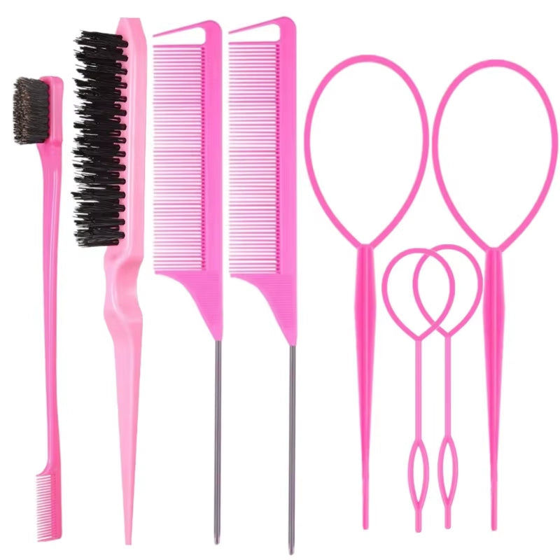 8Pieces French Braid Tool Loop Tail Comb Hair Tail Tools for Hair Styling E74C