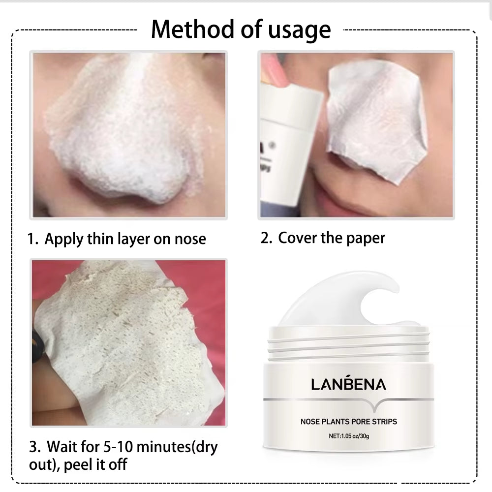 LANBENA Acne & Blackhead + Paper Nose Mask (60 pcs)