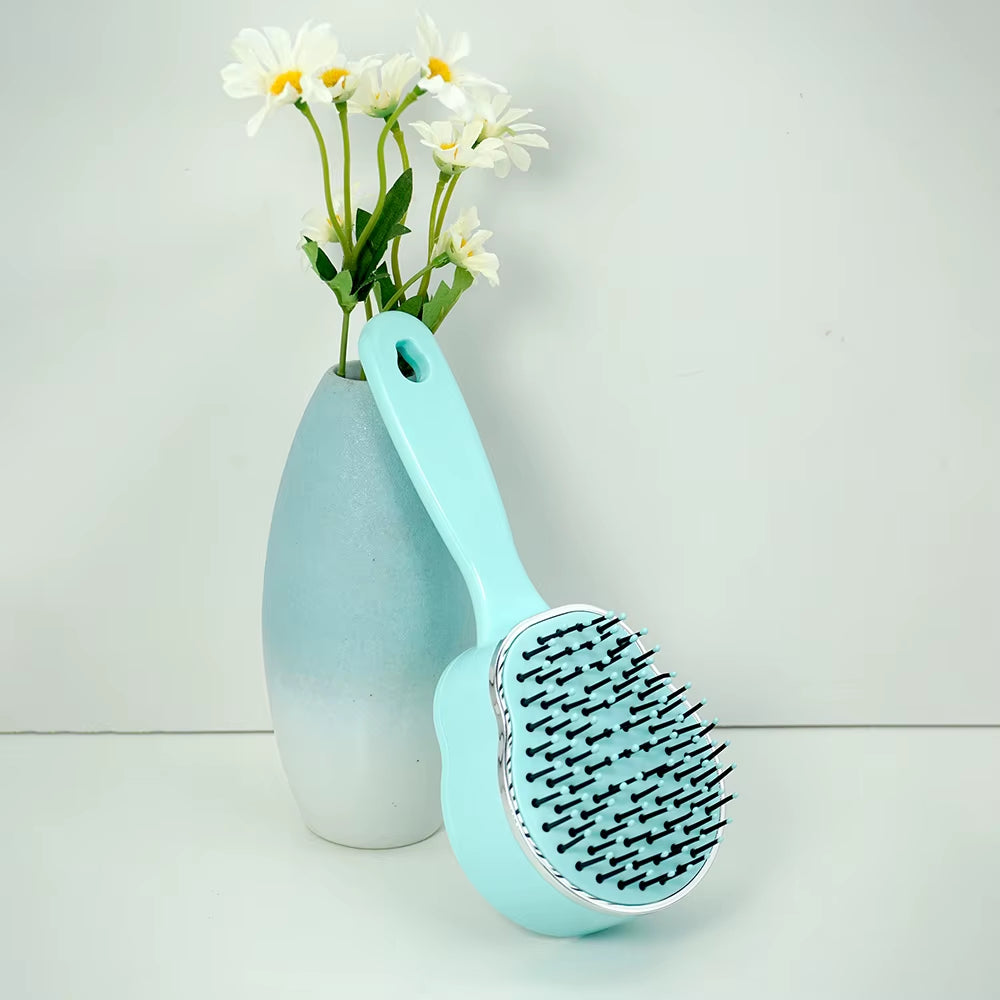 Self Cleaning Hair Brush Head Massage Retractable Bristle Hairbrush One-Button Operation Scalp Massaging Comb Styling Hair Tools