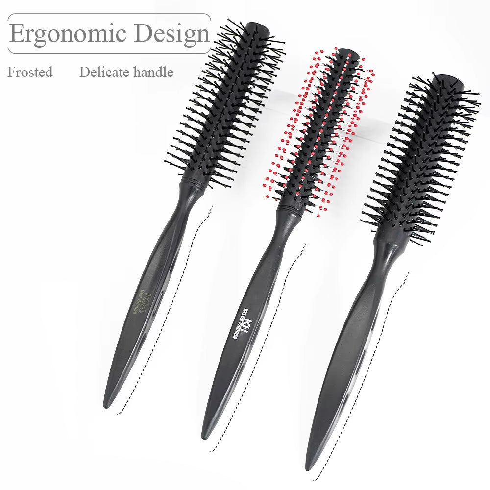 4 Sizes Professional Massage anti Static Hair Brush round Barrel Hair Curling Brush Women Hairdressing Salon Styling Hair Tools