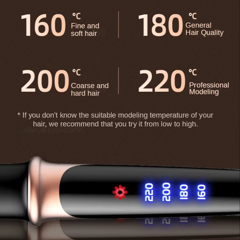 Professional Beauty Hair Tools Hair Straightener Curler Flat Iron Negative Ion Infrared LED Display Hair Straighten Curling Iron