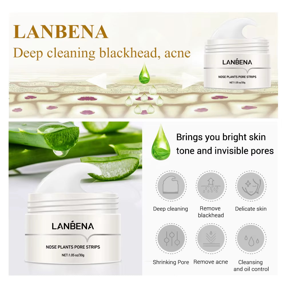 LANBENA Acne & Blackhead + Paper Nose Mask (60 pcs)