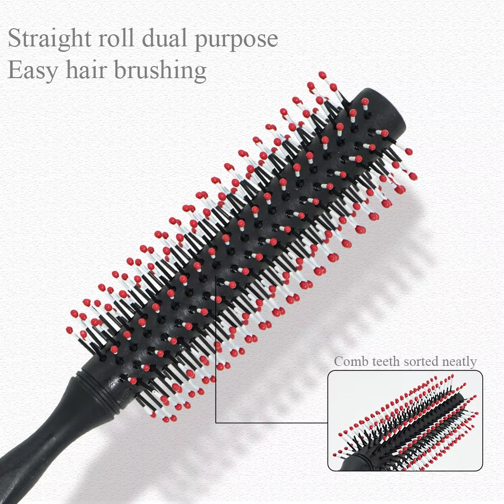 4 Sizes Professional Massage anti Static Hair Brush round Barrel Hair Curling Brush Women Hairdressing Salon Styling Hair Tools